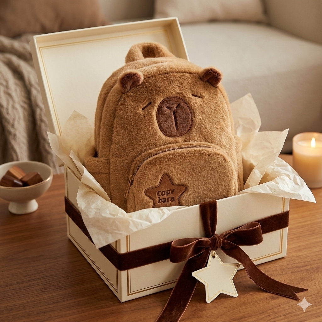 Mochila Capibara de Felpa - imagen